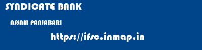 SYNDICATE BANK  ASSAM PANJABARI    ifsc code